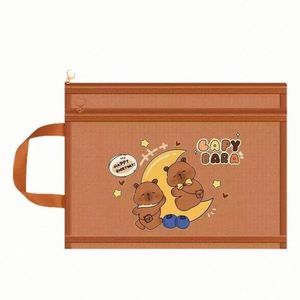 Bolsa de Archivo Transparente de Doble Capa A4, Especial para Estudiantes, para Exámenes y Almacenamiento de Papel A6, Bolsa para Lápices de Papelería para Estudiantes de Secundaria - Product Image 2