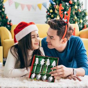 Christmas <b>Coffee</b> <b>Spoon</b> Christmas Trees Star Tea <b>Spoon</b> Dessert Drink Mixing Stainless Steel <b>Spoons</b> - Product Image 5