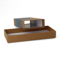 Boîte d'allumettes en papier kraft rigide vierge personnalisée avec logo personnalisé, recyclable, laminage mat
