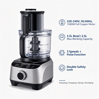 Supplier OEM Merek Kustom 1300W 3.5L Pengolah Makanan Kaliber Besar Blender Penggiling Pengocok Pemeras Jeruk 3-Kecepatan Pulse CE CB LFGB