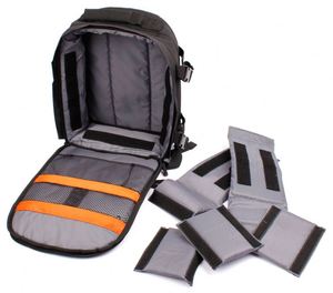 Sac à dos rembourré pour appareil photo reflex numérique, fabriqué en usine BSCI - Compatible avec une housse de pluie - Product Image 4