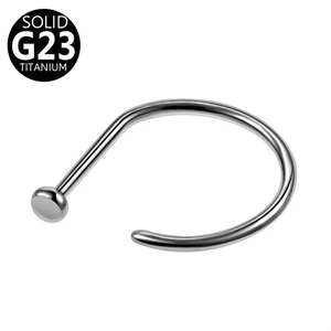 Listo para enviar Anillo de aro de nariz en forma de D de <span class=keywords><strong>titanio</strong></span> G23 - Product Image 3