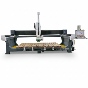 高效4+1轴石材机械石材雕刻机45度切割机大理石墓碑台面瓷砖切割机 - Product Image 1