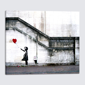 Stampe su Tela della Serie <span class=keywords><strong>Banksy</strong></span> all'Ingrosso, Grandi Stampe Moderne su Tela per Decorazioni da Parete <span class=keywords><strong>di</strong></span> Soggiorno e Camera da Letto - Product Image 1