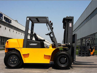 Chariot élévateur diesel LG40DT 4 tonnes 4x4, transpalette industriel avec déplaceur latéral hydraulique, mât à deux ou trois étages, manutention tout-terrain