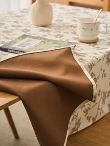 <span class=keywords><strong>Nappe</strong></span> <span class=keywords><strong>Jacquard</strong></span> Florale Vintage Française pour la Maison, la Salle à Manger, les Cafés, les Pique-niques, et la Décoration de Fond Photo - Product Image 4