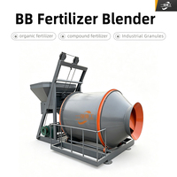 Équipement de mélange d'engrais BB, mélangeur à tambour rotatif à alimentation automatique, ligne de fabrication complète d'engrais composés