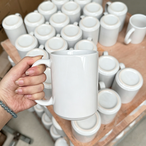 Tazza da Caffè in Ceramica Bianca Pura da 15 Oz <span class=keywords><strong>per</strong></span> Sublimazione, Personalizzabile con Logo, <span class=keywords><strong>per</strong></span> Regali Festivi, Vendita all'Ingrosso - Product Image 3