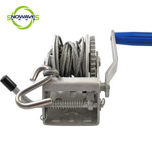 <span class=keywords><strong>Treuil</strong></span> manuel d'une capacité de 700lb, mini <span class=keywords><strong>treuil</strong></span> à main à manivelle, <span class=keywords><strong>treuil</strong></span> de remorquage à câble en acier de 26 pieds - Product Image 2