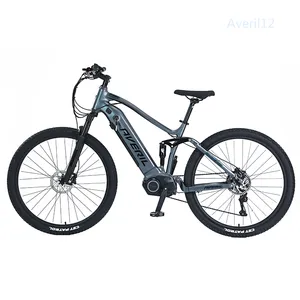 Bicicleta de montaña eléctrica de alta calidad para hombres y mujeres de Tianjin Averil, popular bicicleta eléctrica de 7 velocidades bicicleta eléctrica