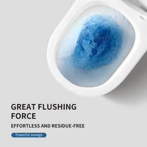 新しいモダンな卵型デザインセラミック超渦サイフォンワンピーストイレホテル & 病院用 - Product Image 5