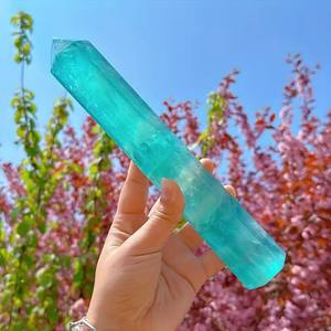 Natural High Quality Green Fluorite <b>Crystal</b> Polished Towers Reiki Point <b>Wand</b> Gifts for Fengshui - Product Image 4
