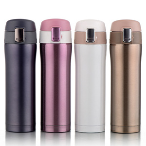Thermos isotherme à double paroi en acier inoxydable écologique de 17 oz avec logo personnalisé, cadeau d'affaires, fin, avec couvercle rabattable, 12 à 24 heures - Product Image 2