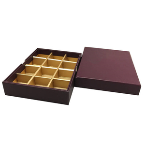 Boîte à chocolat rigide texturée avec couvercle en relief Coffrets cadeaux bon marché pour biscuits et bonbons pour cadeaux - Product Image 3