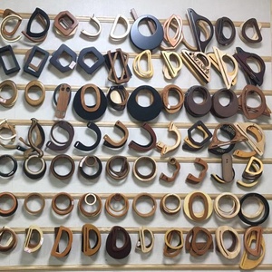 Bán buôn 100% tự nhiên rắn gỗ chuyên nghiệp thân thiện với môi xử lý khung móc áo cho Handmade Túi xách DIY Tote làm túi - Product Image 2