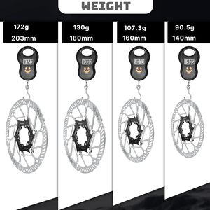 Premium A2 140mm 160mm 180mm 203mm flottante bici freno a disco rotore acciaio inox MTB Mountain Bike 6 bulloni - Product Image 4
