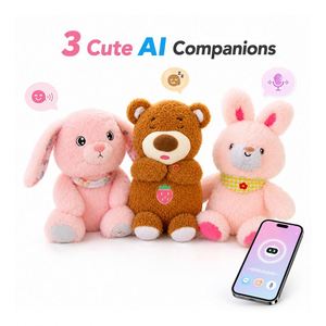 Peluche de Conejo con IA Personalizado, Juguete Interactivo con Diálogo por Voz, Tutor de Idiomas, Animal de Peluche Suave, Carga USB, Proveedor de Regalos al por Mayor para Niños - Product Image 1