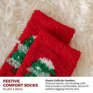 7 paires <span class=keywords><strong>de</strong></span> chaussettes antidérapantes en microfibre <span class=keywords><strong>de</strong></span> velours corail pour femmes et filles, style pantoufle, confortables, chaudes pour l'hiver, ensemble cadeau <span class=keywords><strong>de</strong></span> <span class=keywords><strong>Noël</strong></span> pour la maison - Product Image 4