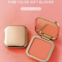 Fard à joues MLM 8 couleurs, rehausse l'éclat du visage, poudre lisse et délicate, pigment riche, doux pour la peau, logo personnalisé, fard à joues végétalien