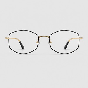Montura óptica metálica octogonal para <span class=keywords><strong>gafas</strong></span>, con patillas <span class=keywords><strong>de</strong></span> acetato y detalles <span class=keywords><strong>de</strong></span> alambre fino, 5 colores, venta al por mayor - Product Image 4