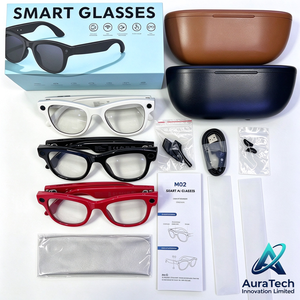 Lunettes Intelligentes M02 Ultra AI à Succès avec Caméra 8MP, Enregistrement Vidéo, Traduction, Audio et Verres Polarisés pour Sports de Plein Air - Product Image 1
