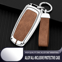 Étui de protection pour clé de voiture en alliage de zinc et cuir pour Geely Emgrand GS Xingyue L Boyue Xingrui icon Binyue Cool Vision X6 X3 Binrui porte-clés