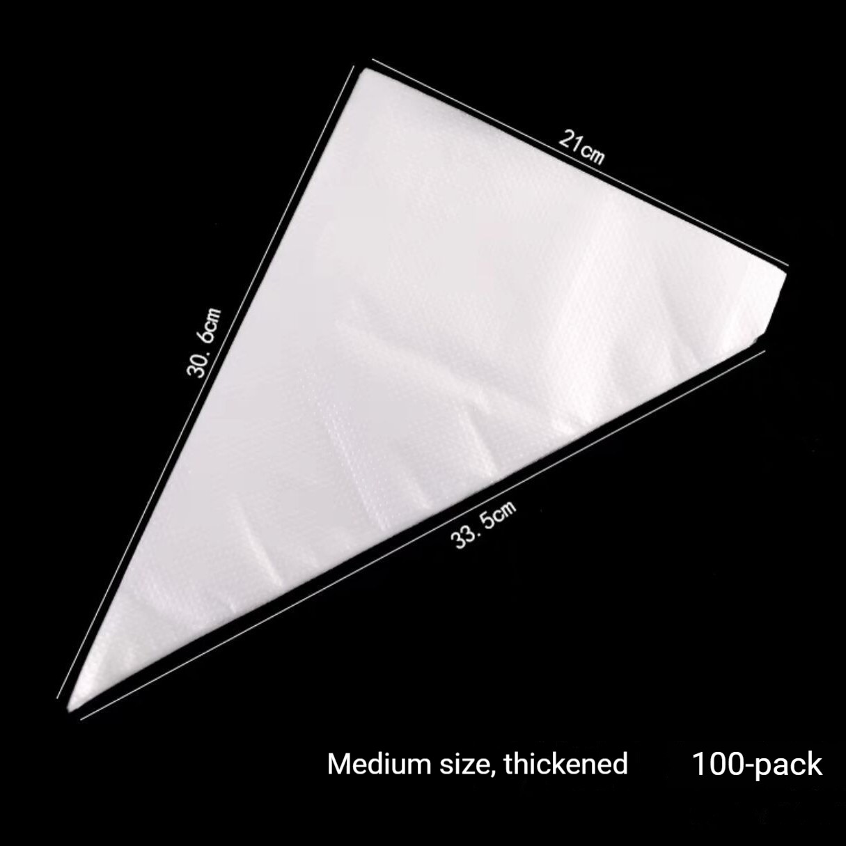Poche à douille blanche moyennement épaisse 8 fils (100pcs)