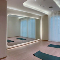 Miroir Mural Grand Format Haute Définition Plein Pied avec Lumière LED pour Studio de Danse et Salle de Sport, Vente en Gros d'Usine