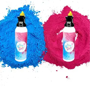 holi powder blaster party celebration gender reveal powder smoke color spray salute colored string spray fireworks display