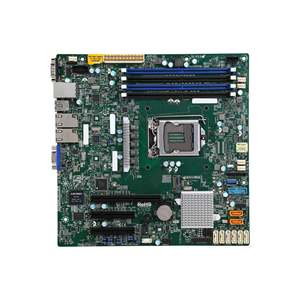 X11ssh-f sunucu ana kartı Xeon E3-1200 V5 LGA1151 soket H4 C236 Supermicro için PCI Express SATA MicroATX toplu - Product Image 2