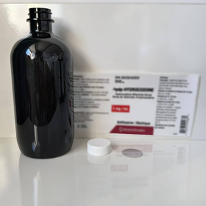 500ml 1 Pint Leere PDP Hydro Polis Plastikflasche Schwarz mit Deckel & Folienversiegelung für Sirup - Product Image 6