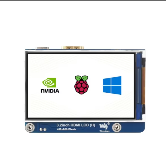 3.2inch IPS LCD Display (H), 480*800, Adjustable Brightness, No Touch