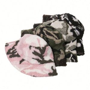 Chapeau Bob Camouflage Hiver Automne en Laine d'Agneau Doublée Polaire pour Hommes et Femmes – Chaud, Coupe-Vent et Résistant - Product Image 3
