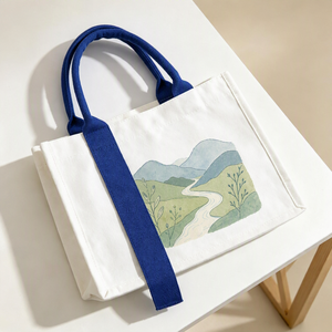 Sherwin Canvas Fashion <b>Tote</b> <b>Bag</b> <b>Zipper</b> Closure Hand Length Handle Cartoon Custom Logo Spacious Multi-Purpose Shopping <b>Bag</b> for - Product Image 2