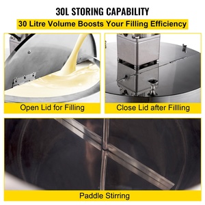 AOC 15L Của Nhãn Hiệu Thép Không Gỉ Son Môi Mỹ Phẩm Sô Cô La Xà Phòng Sưởi Ấm Và Trộn Tank Điền Máy Cho Bao Bì Thủy Tinh - Product Image 6