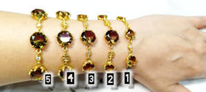 Handmade 925 Sterling Silver Modern <b>Bracelet</b> with Natural Stone Color Changing <b>Gemstone</b> 9.9g Weight Unique Turkish Craftsmanship - Product Image 3