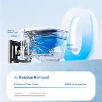 Toilette intelligente murale en céramique de haute qualité avec réservoir d'eau intégré, chasse d'eau automatique et bidet électrique