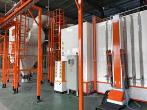 Ligne de revêtement en poudre automatique électrostatique <span class=keywords><strong>MAGE</strong></span> pour la finition de surface des profilés en aluminium - Product Image 2