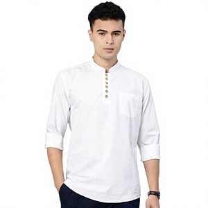 High Quality and Cheap Price Morocco Style Cotton Material Islamic <b>Men's</b> <b>Thobe</b> Casual In-Stock - Product Image 3