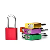 Anodized Aluminum Padlock with Stainless Steel Shackle and Key Retaining Function