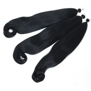 Extensions capillaires synthétiques lisses et soyeuse Kanekalon — noble, tresses de couleur Ombre avec faux cheveux, extension capillaire à Crochet