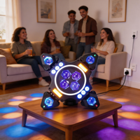 Projecteur de scène LED laser DMX512 RGBW - Lumière DJ disco télécommandée pour église et fête - Best-seller transfrontalier
