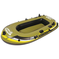 Günstiger Preis Army Green PVC Großes aufblasbares Fischerboot 3 Personen