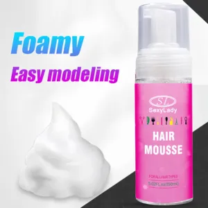Long-Lasting Dream Curls Air Dry Waves Styling Mousse Curly Hair Frizz Ease Herbal Steel Stainless Components Home Use-OEM