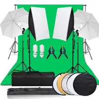 6.5x10ft Фото Видео Студия освещение комплект зонтик софтбокс набор с фоном и 5 в 1 отражатель