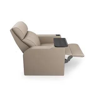 Manufacture Supplier Verona Recliner Fabric/Leatherette with Double Action Table
