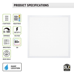 Đèn LED Dạng Tấm Nền Kiến Trúc Hàng Tồn Kho Đèn Trần Thả Đèn Nền Phẳng Điều Chỉnh Được Màu Sắc Và Công Suất - Product Image 3