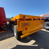 Remorque plateau de haute qualité pour l'exportation, 2, 3 ou 4 essieux, pour conteneurs de 20, 40 ou 45 pieds, semi-remorque pour camion