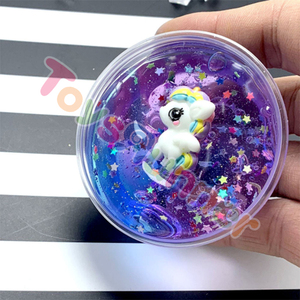 Accessoires Licorne Décorations Jouet Doux Enfants Flocons Paillettes Cristal Pâte à Modeler Argile Slime Twist - Product Image 4