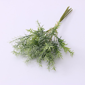 AL-0361 Vente en gros de plantes en pot en plastique de style nordique, simulation de poissons rouges, herbe floquée, herbe persane, <span class=keywords><strong>romarin</strong></span> - Product Image 1